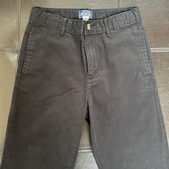 Children’s Place black khaki pants like new - Picture 1 of 9